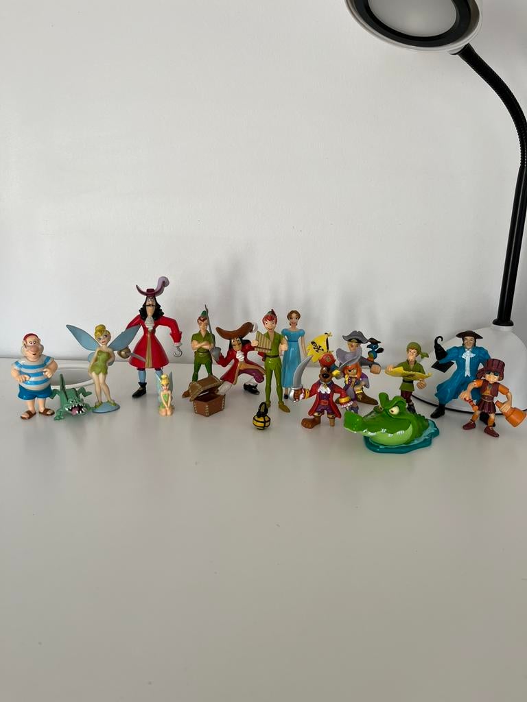 Figurines Peter Pan/Scooby Do Pirates, Collections, Enlèvement, Peter Pan ou Pinocchio, Comme neuf, Statue ou Figurine