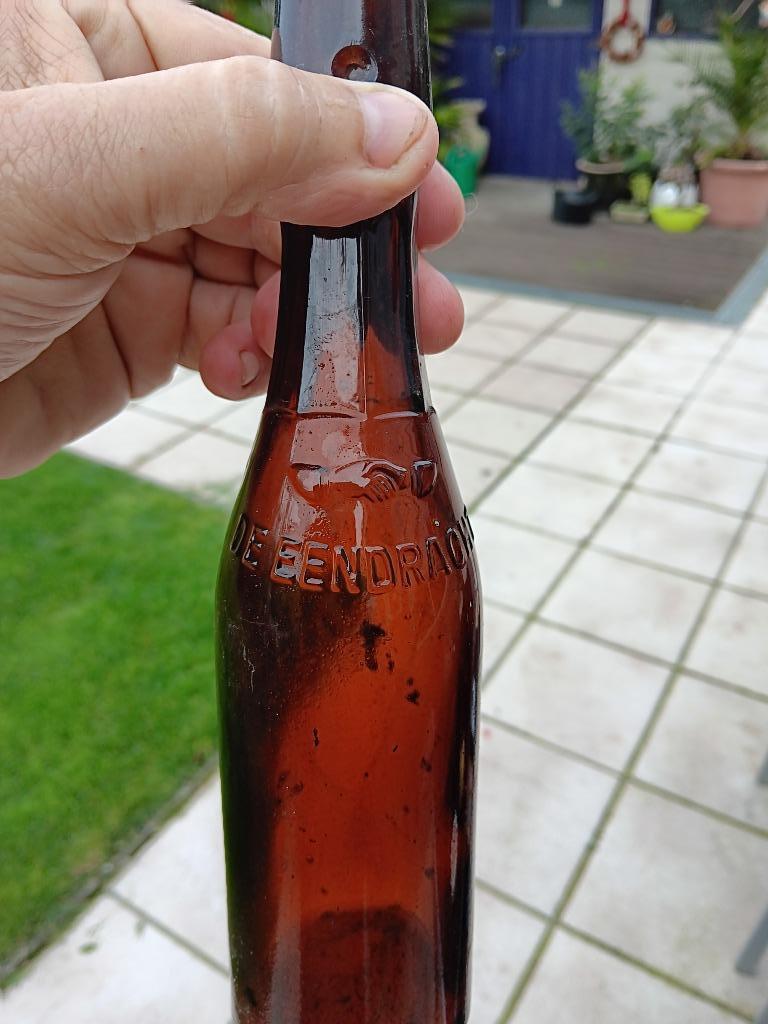 bierfles de eendracht en st jozef, Verzamelen, Biermerken, Ophalen of Verzenden, Gebruikt, Flesje(s), Overige merken