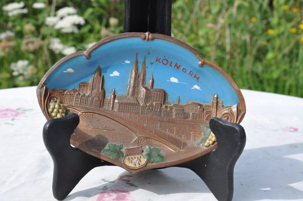 vide poche en cuivre rouge emaillè cologne, Antiquités & Art, Antiquités | Bronze & Cuivre, Enlèvement ou Envoi, Cuivre