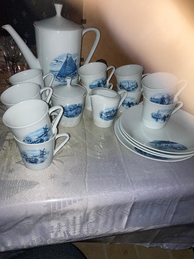 Blauw servies, Ophalen, Gebruikt, Blond Amsterdam, Bord(en)