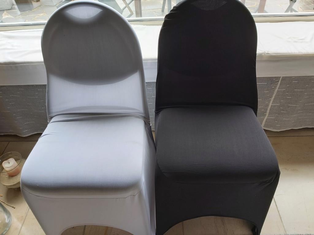 Housses chaises  noires, Maison & Meubles, Enlèvement ou Envoi, Comme neuf