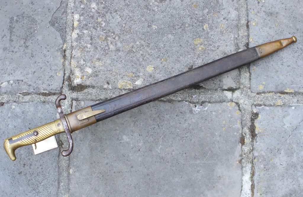 Baïonnette prussienne Mod 71 Erfurt Weyersberg Solingen 1880, Collections, Objets militaires | Général, Armée de terre, Envoi
