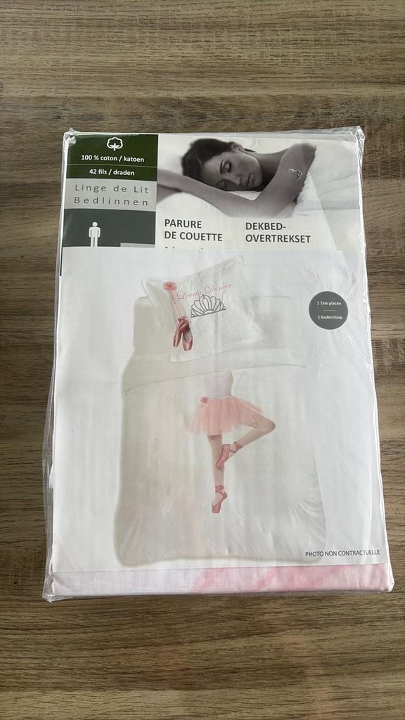Dekbedovertrek éénpersoons snurk, Meisje, Wit, Dekbedovertrek, Nieuw