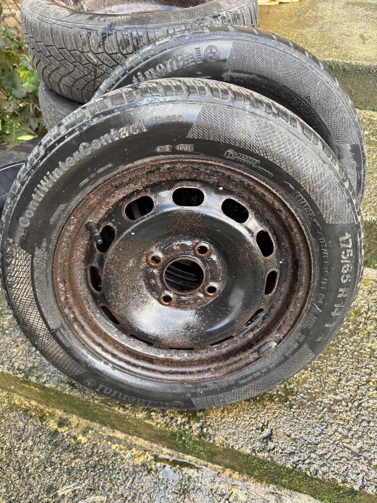 Jantes tôle 14 pouces - 4 trous, Ophalen, 14 inch, Gebruikt, Velg(en)