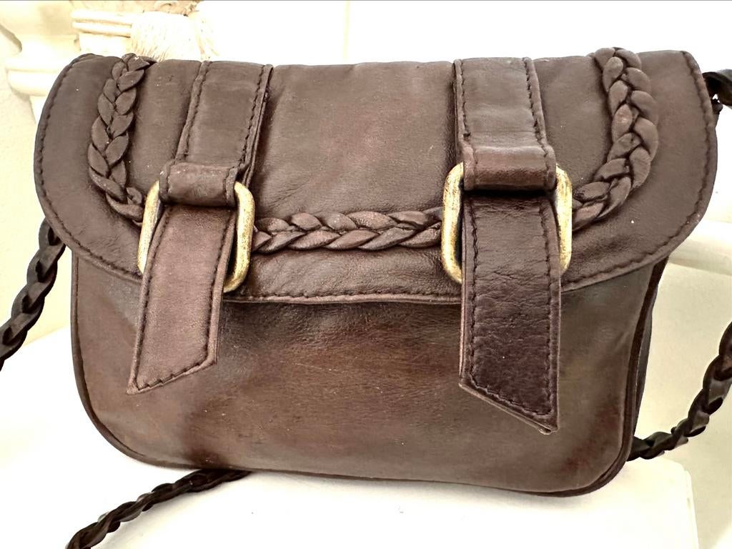 Sac cuir, marque Pièces, 20x15 cm, Utilisé