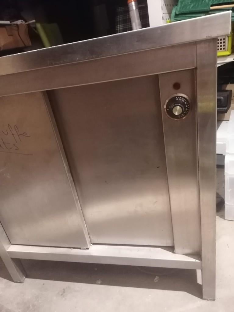 armoire chauffante professionnelle en acier inoxydable, Articles professionnels, Enlèvement, Utilisé, Autres types