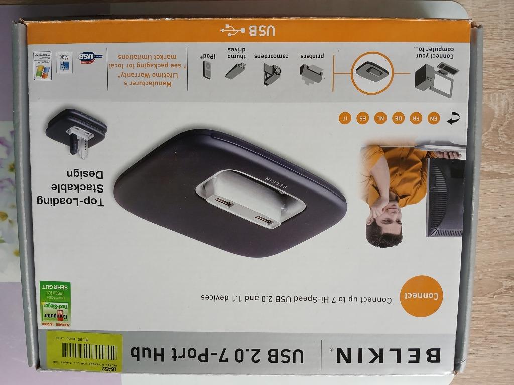 Belkin USB 2.0 7-Port Hub, Computers en Software, Ophalen of Verzenden
