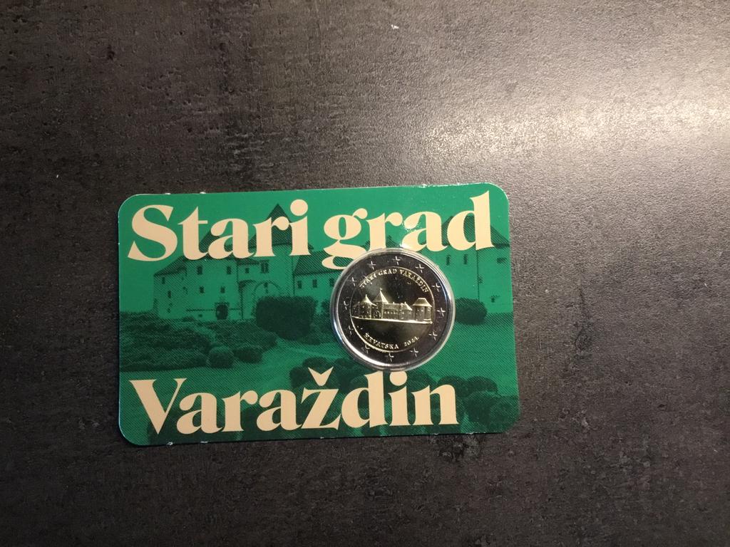 2024 Kroatië Varazdin coincard, Postzegels en Munten, Ophalen of Verzenden, België, 2 euro