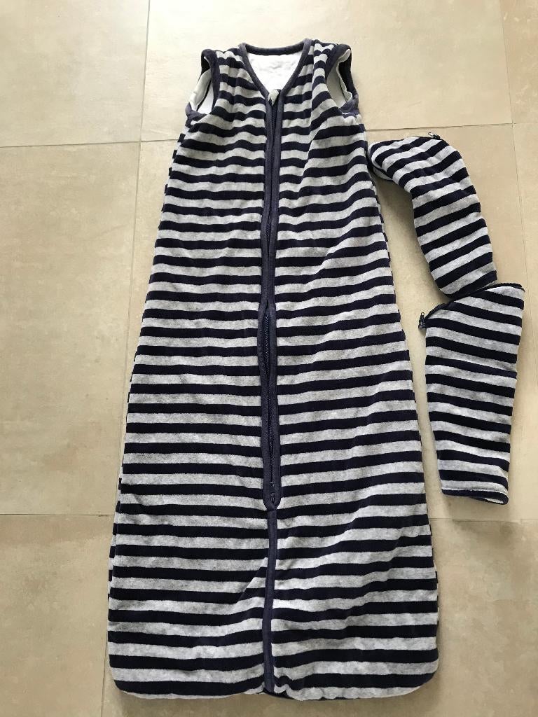 SLAAPZAK velours met afneembare mouwen 100cm, Ophalen of Verzenden, Gebruikt, 100 cm of meer, Slaapzak