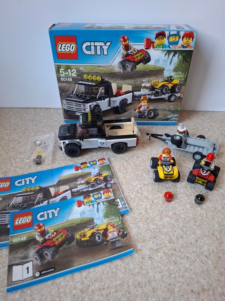 Lego 60148 Équipe de course tout-terrain, Ophalen, Zo goed als nieuw, Lego