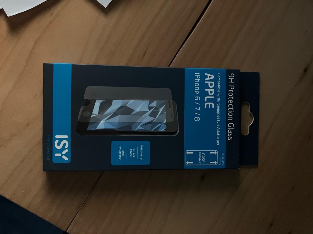 Isy 9H protection glass apple iphone 6/7/8, Telecommunicatie, Mobiele telefoons | Hoesjes en Screenprotectors | Apple iPhone, Ophalen