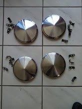 enjoliveurs inox Saab 900, Auto diversen, Wieldoppen, Zo goed als nieuw, Ophalen