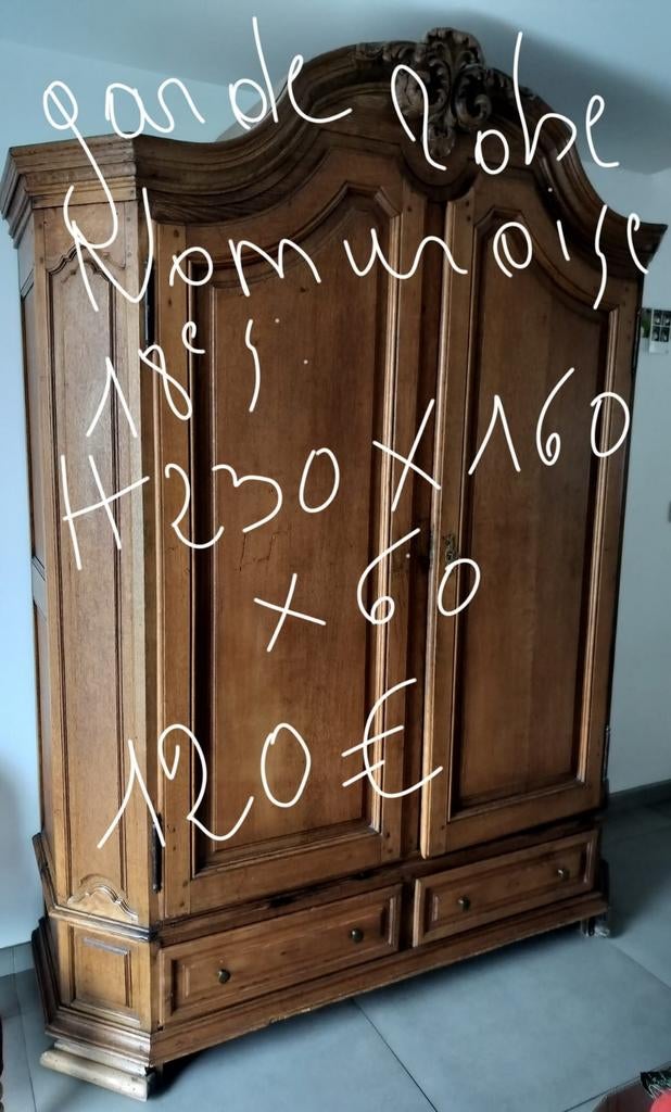 Grand armoire en bois, Maison & Meubles, Enlèvement ou Envoi