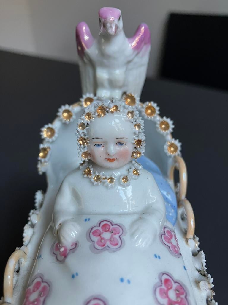 Porcelaine berceau enfant kinderwiegje in porselein S&S 120, Enlèvement