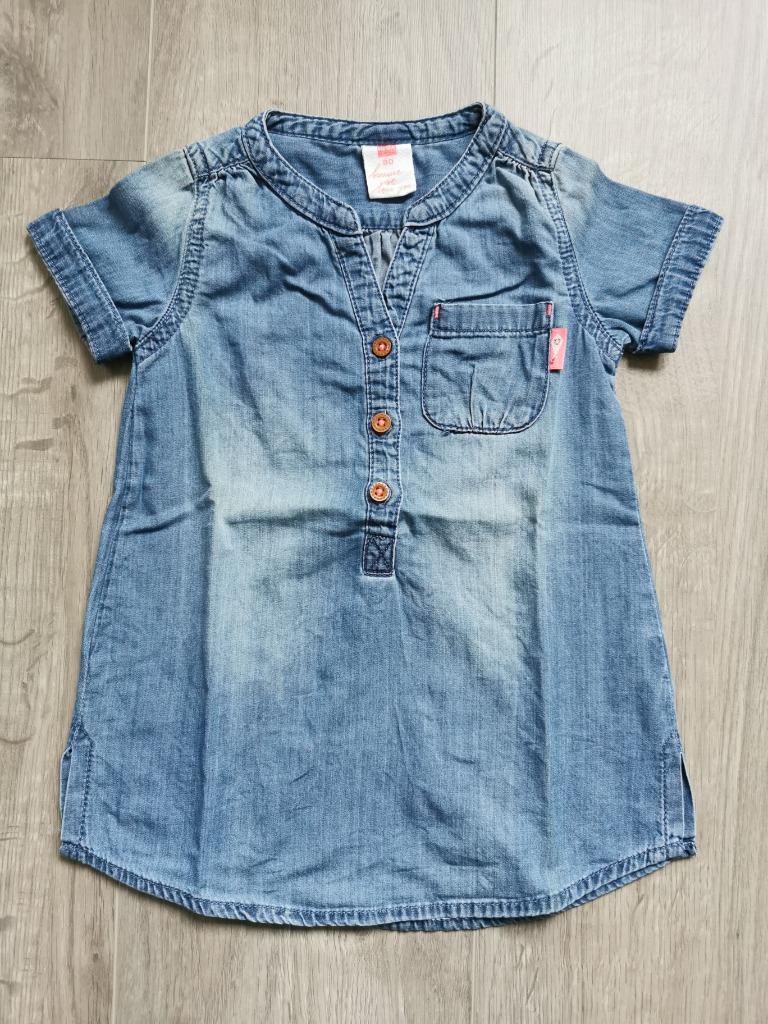Jeans jurk Hema - maat 80, Kinderen en Baby's, Babykleding | Maat 80, Gebruikt, Meisje, Jurkje of Rokje, Ophalen of Verzenden