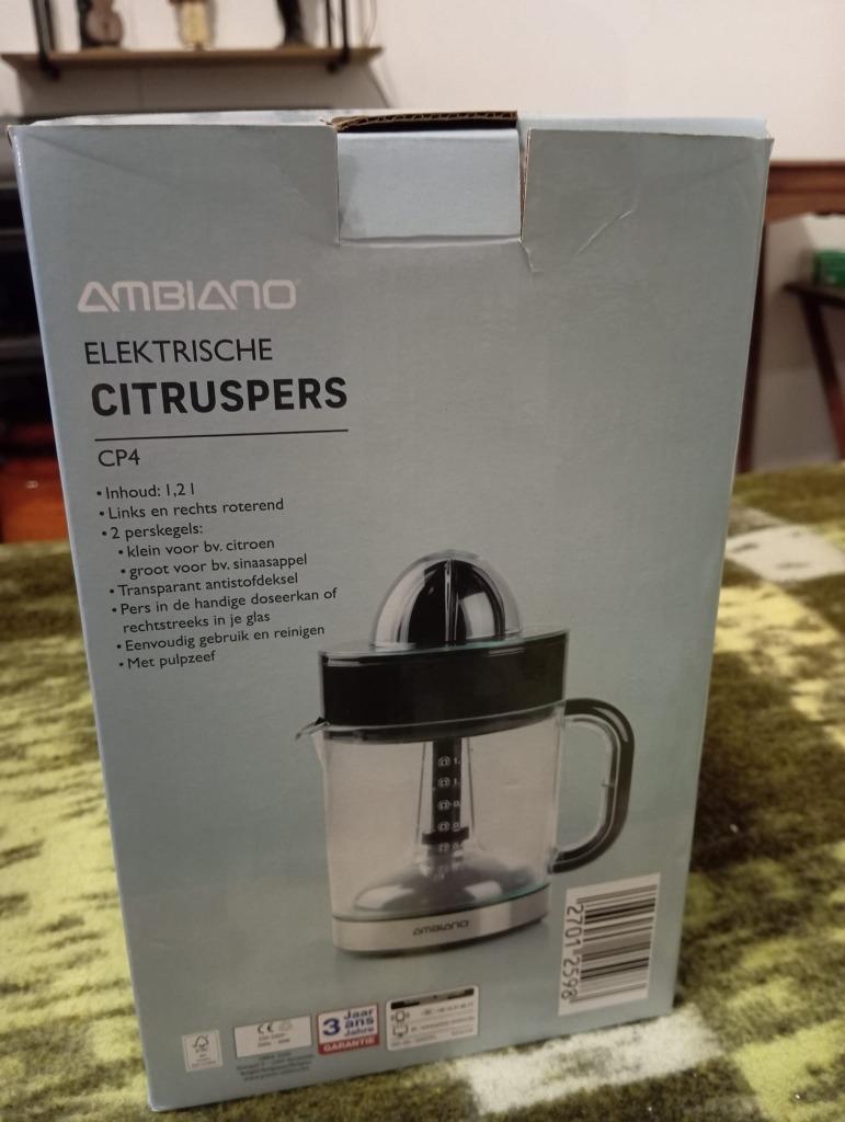 ambiano elektrische citruspers, Verzenden, Nieuw, Elektrisch, Citruspers