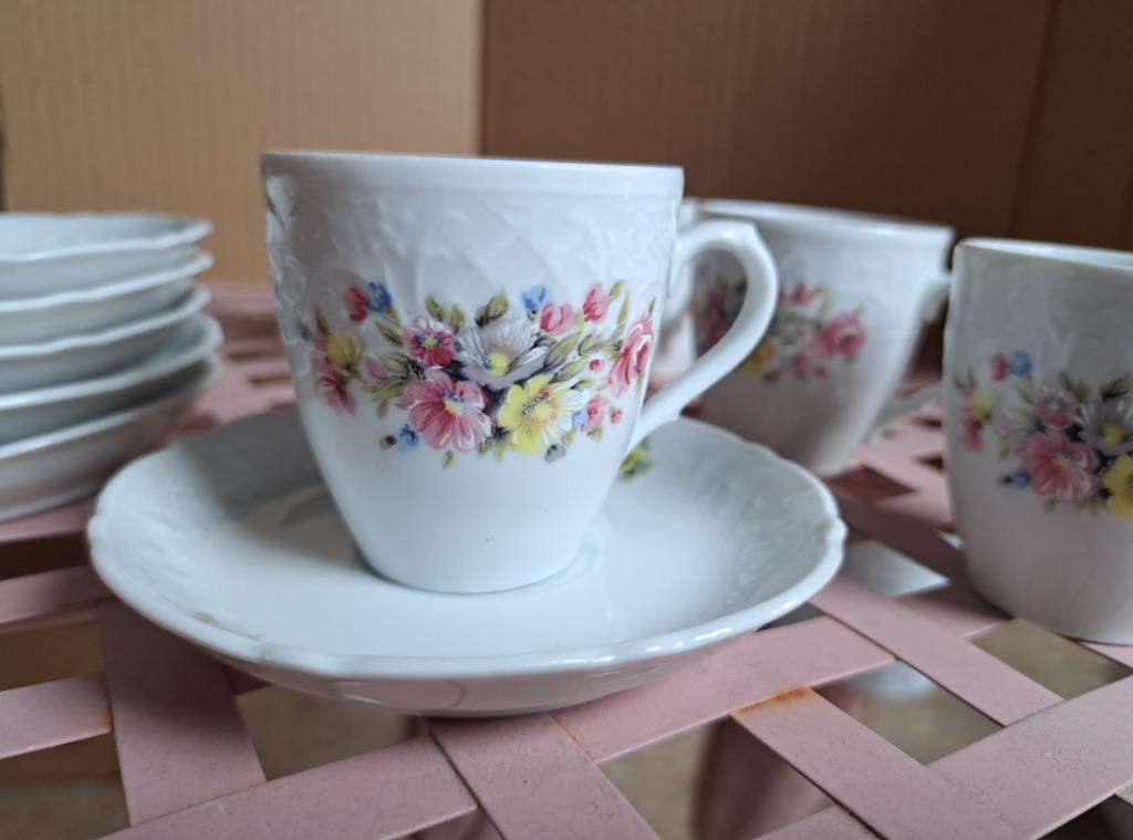 6 espressotassen met schoteltje Bavaria Schumann Arzberg, Ophalen, Zo goed als nieuw, Overige stijlen, Kop(pen) en/of Schotel(s)