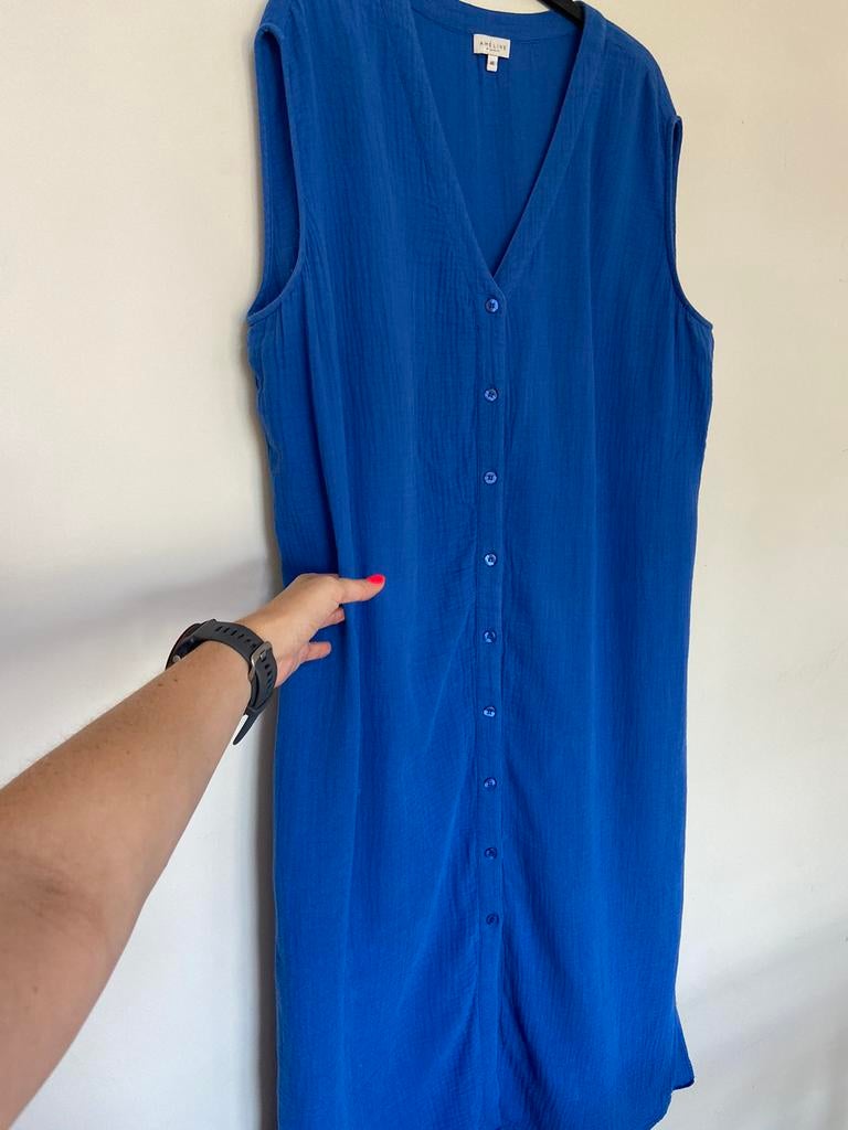 Blauwe jurk Ameline 46, Enlèvement