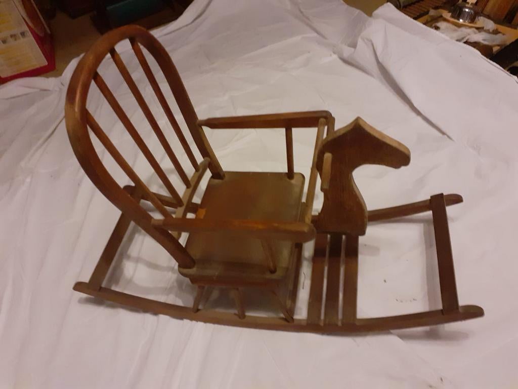 Houten schommelpaard, Kinderen en Baby's, Ophalen, Gebruikt