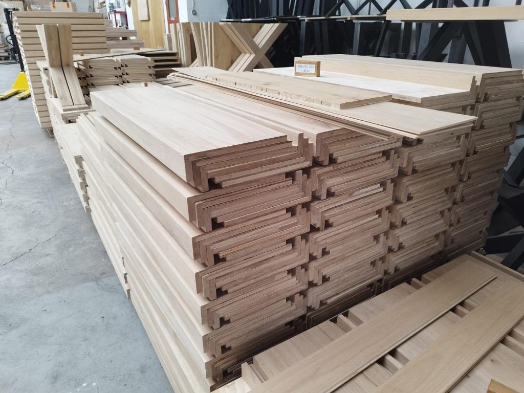 Eiken overzet traptreden, eiken overzetvensterbanken, Ophalen, Overige typen, Eiken, Nieuw