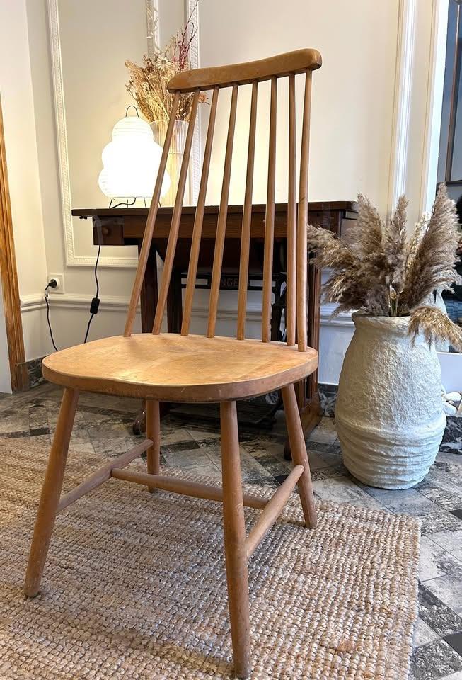 Chaise vintage, Maison & Meubles, Chaises, Brun, Enlèvement, Utilisé, Scandinave