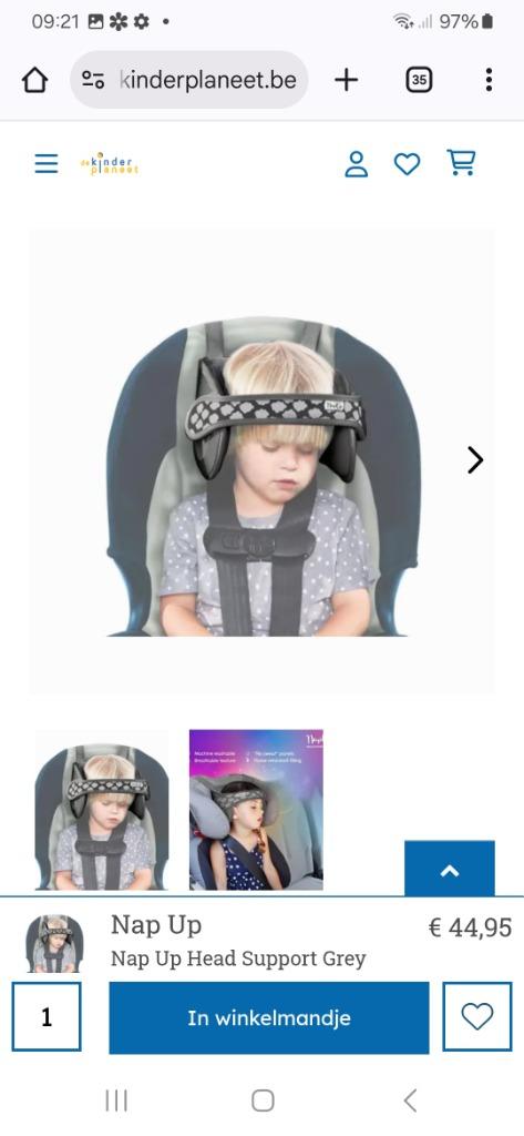 Nap up autostoel, Enlèvement, Comme neuf