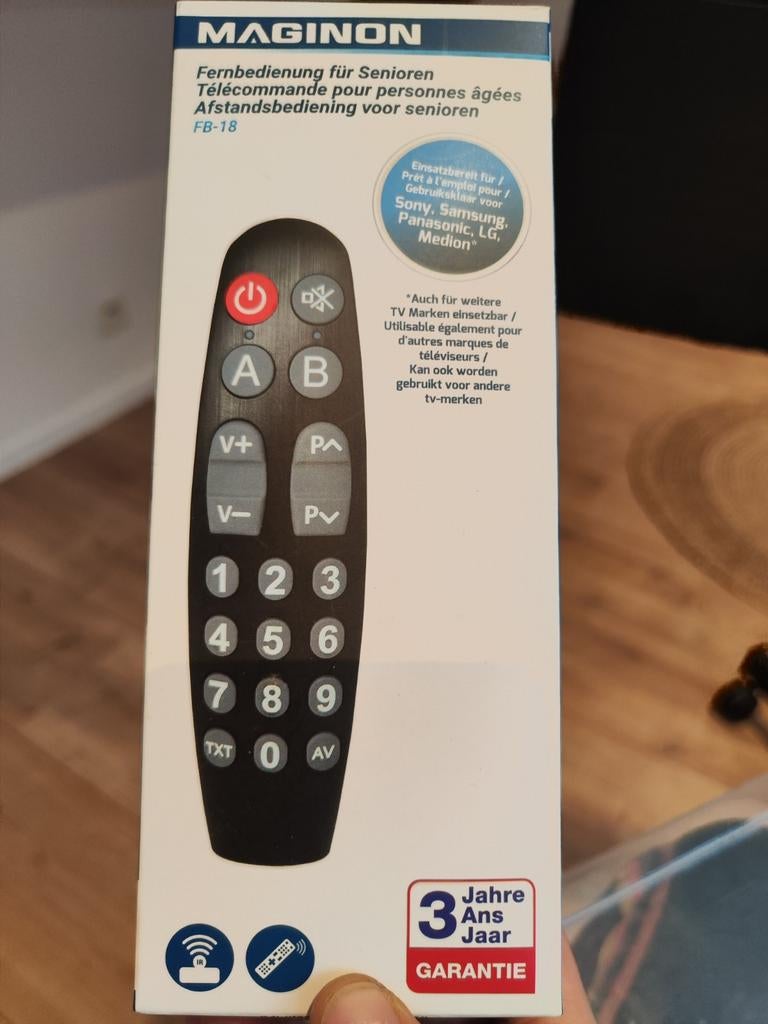 Télécommande Maginon FB-18 Neuf, Audio, Tv en Foto, Afstandsbedieningen, Ophalen, Nieuw, Universeel