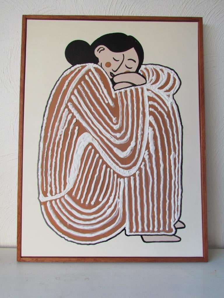 Zittende vrouw, Ophalen