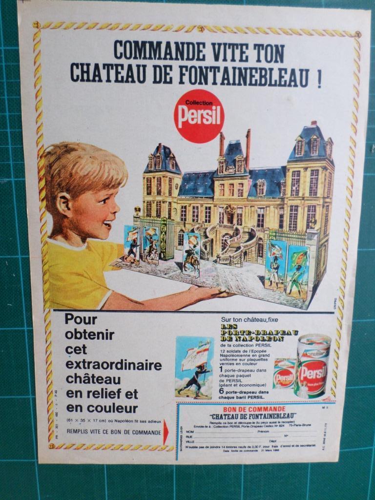 Persil - publicité papier Château de fontainebleau - 1967, Verzamelen, Merken en Reclamevoorwerpen, Ophalen of Verzenden, Gebruikt