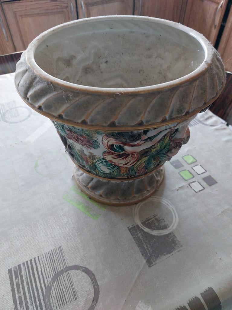 Stenen bloempot, Tuin en Terras, Ophalen