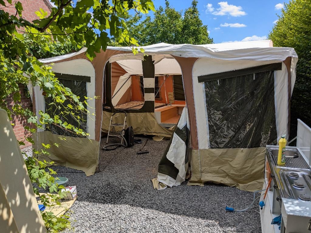 Trigano Olympe - 2013, Caravans en Kamperen, Vouwwagens, Ophalen, Trigano, Beige, Aanwezig