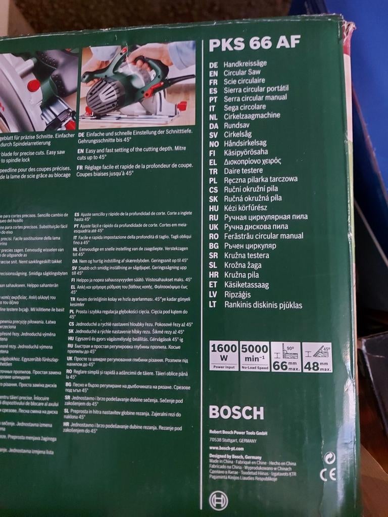 Bosch scie circulaire PKS 66 AF, Bricolage & Construction, Enlèvement, Comme neuf, Scie circulaire