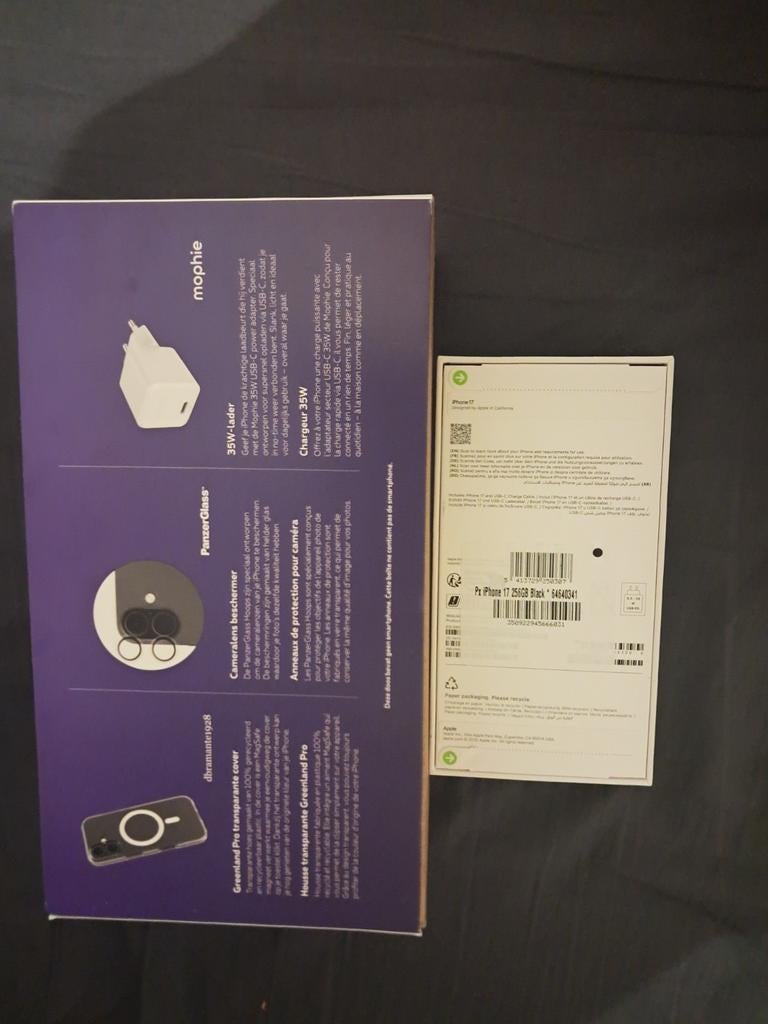 Apple iPhone 17 nieuw, Telecommunicatie, Overige modellen, Zwart, Ophalen, 256 GB