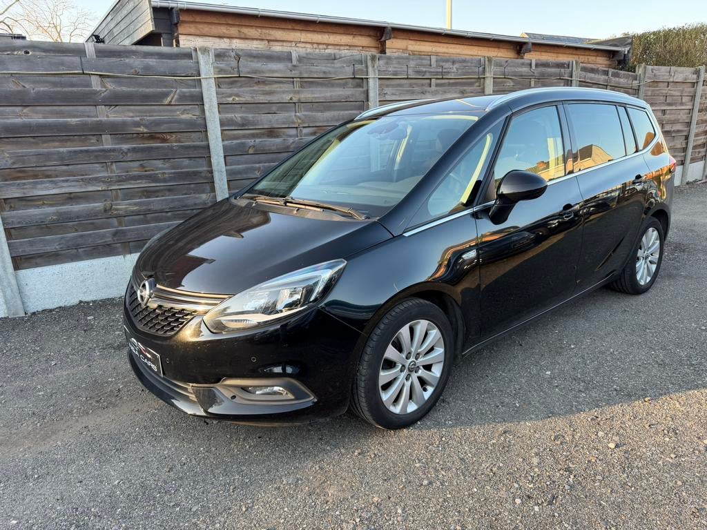 Opel zafira 1.4 benzine 2017 7pl!!!, Auto's, Parkeersensor, Leder en Stof, Zwart, Bedrijf