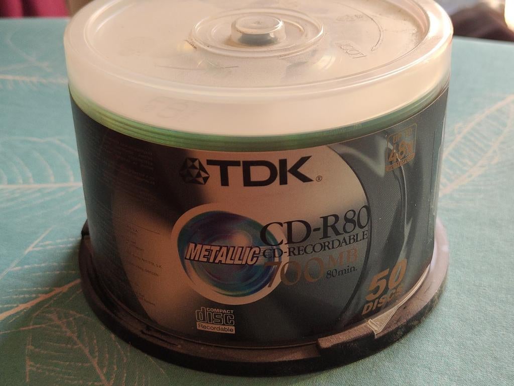 50 CD-R80 TDK neuf, Computers en Software, Beschrijfbare discs, Ophalen, Nieuw, Cd, TDK