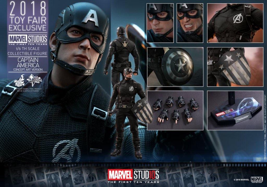Hot Toys Marvel Captain America Concept Art Version MMS488, Collections, Envoi, Neuf
