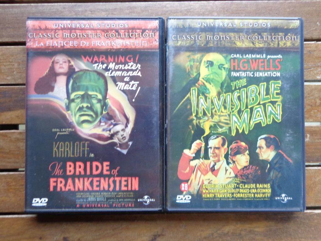 )))  La Fiancée de Frankenstein / L'Homme Invisible  (((, CD & DVD, DVD | Horreur, Tous les âges, Enlèvement ou Envoi, Comme neuf