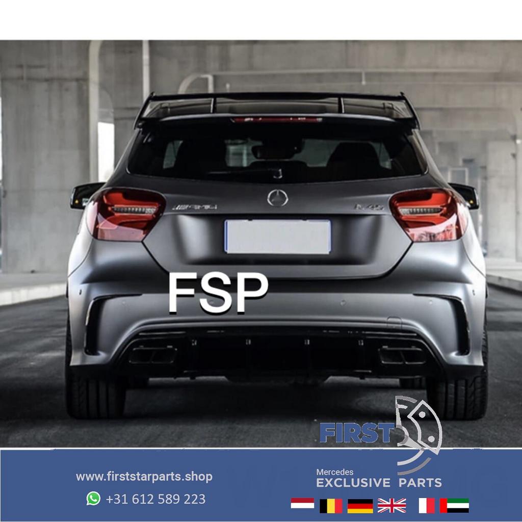 W176 45 AMG ACHTERBUMPER PERFORMANCE SPOILER L/R Mercedes A, Auto-onderdelen, Gebruikt, -, Ophalen of Verzenden, -