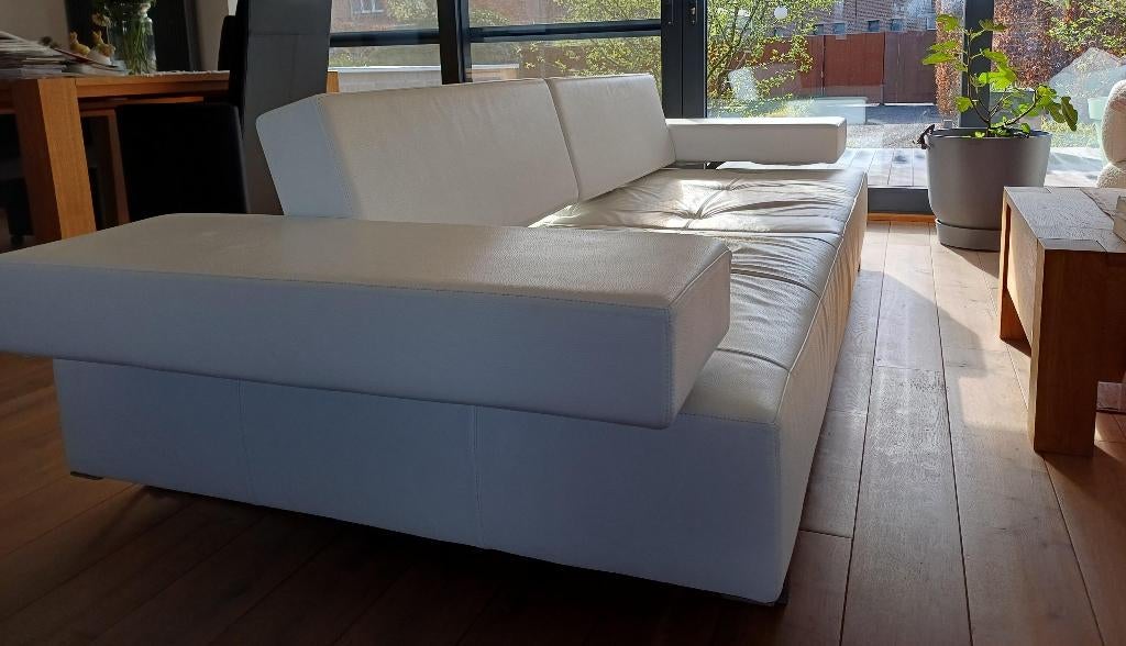 Canapé design en cuir - Marque : Arketipo Loft, Trois personnes, 200 à 250 cm, 125 à 150 cm, Banc droit