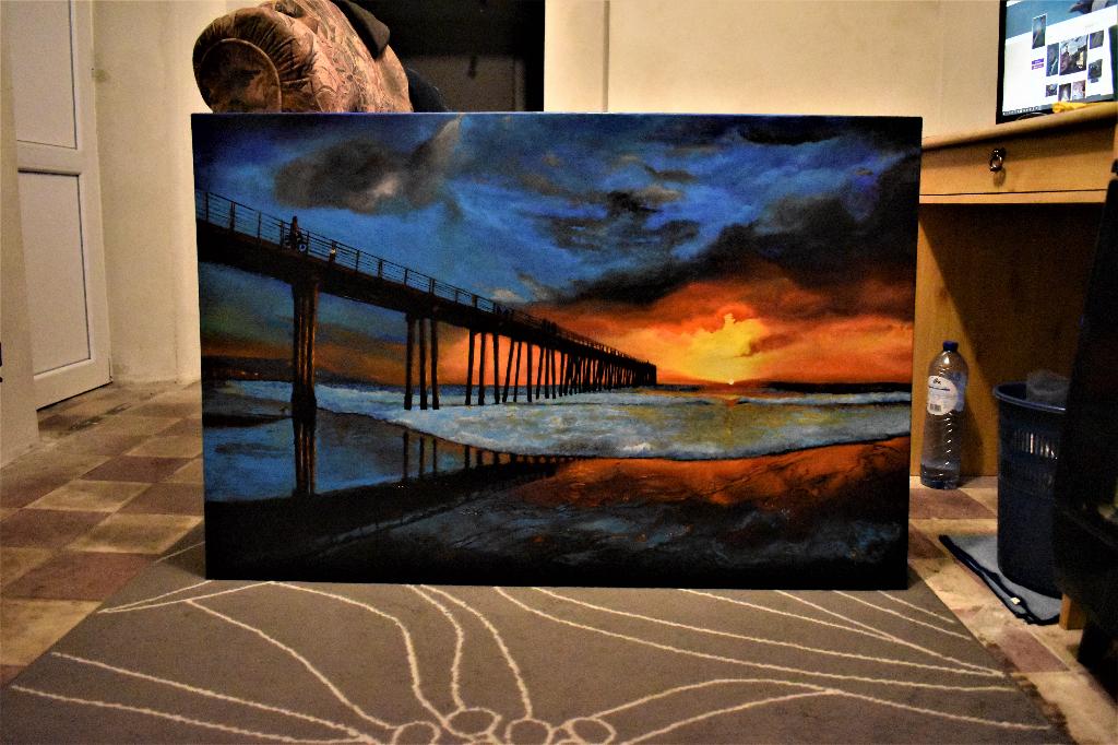 Paysage Magnifique Peinture par Joky Kamo, Antiquités & Art, Enlèvement