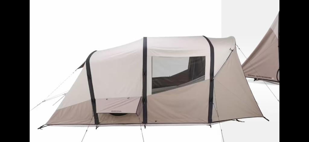 Tent Decathlon Air Seconds 4.2, Caravans en Kamperen, Ophalen, Zo goed als nieuw, Tot en met 4