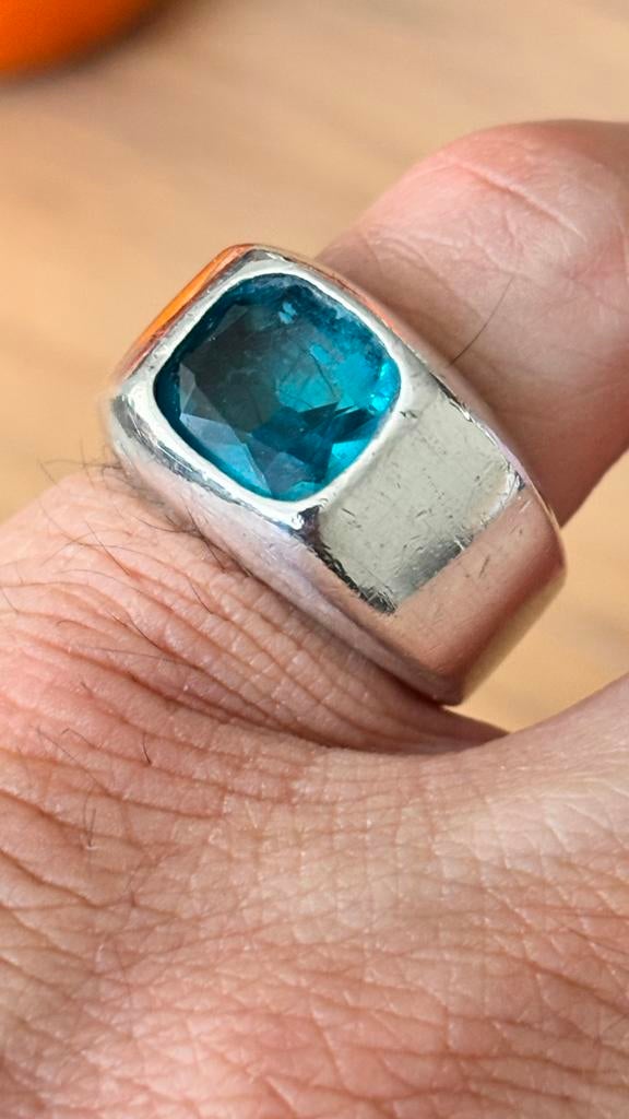 Bague argent vintage, Bijoux, Sacs & Beauté, Enlèvement ou Envoi, Comme neuf, Argent, Argent