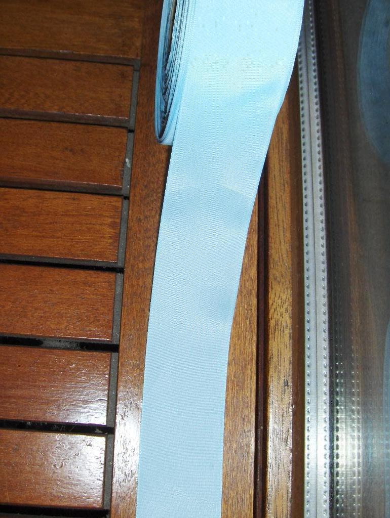 78 m x 4 cm de ruban bleu ciel pour 10€, Ophalen of Verzenden, Nieuw, Lint, Band of Elastiek