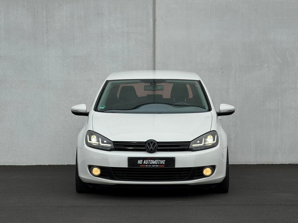 VW GOLF 6 - 1.6i EURO5 • VERLAAGD + SPORTUITLAAT • GEKEURD, Auto's, Voorwielaandrijving, Stof, Zwart, 4 cilinders