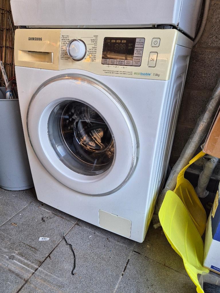 Samsung wasmachine eco bubble 7kg, Elektronische apparatuur, Wasmachines, Ophalen, Gebruikt, Handwasprogramma, Voorlader