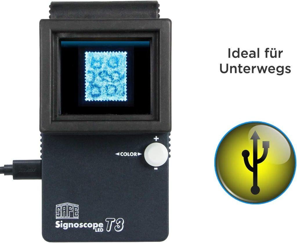 SAFE Signoscope T3 détecteur filigrane LED, Antiquités & Art, Envoi
