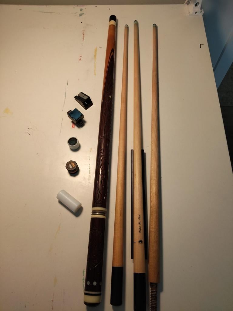 SAMPAIO QUEUE DE BILLARD CARAMBOLE, Envoi, Utilisé, Table de billard