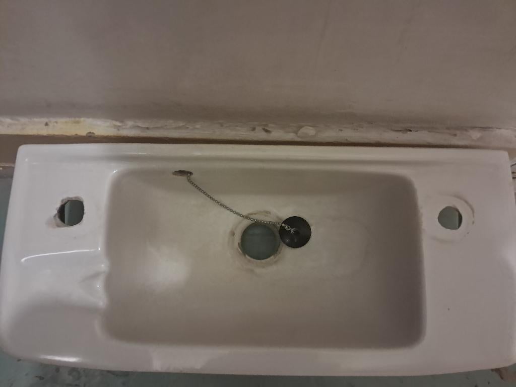 Petit Lavabo WC Lave-mains - Céramique L 49 cm - l 21,5 cm., Enlèvement, Utilisé, Lavabo