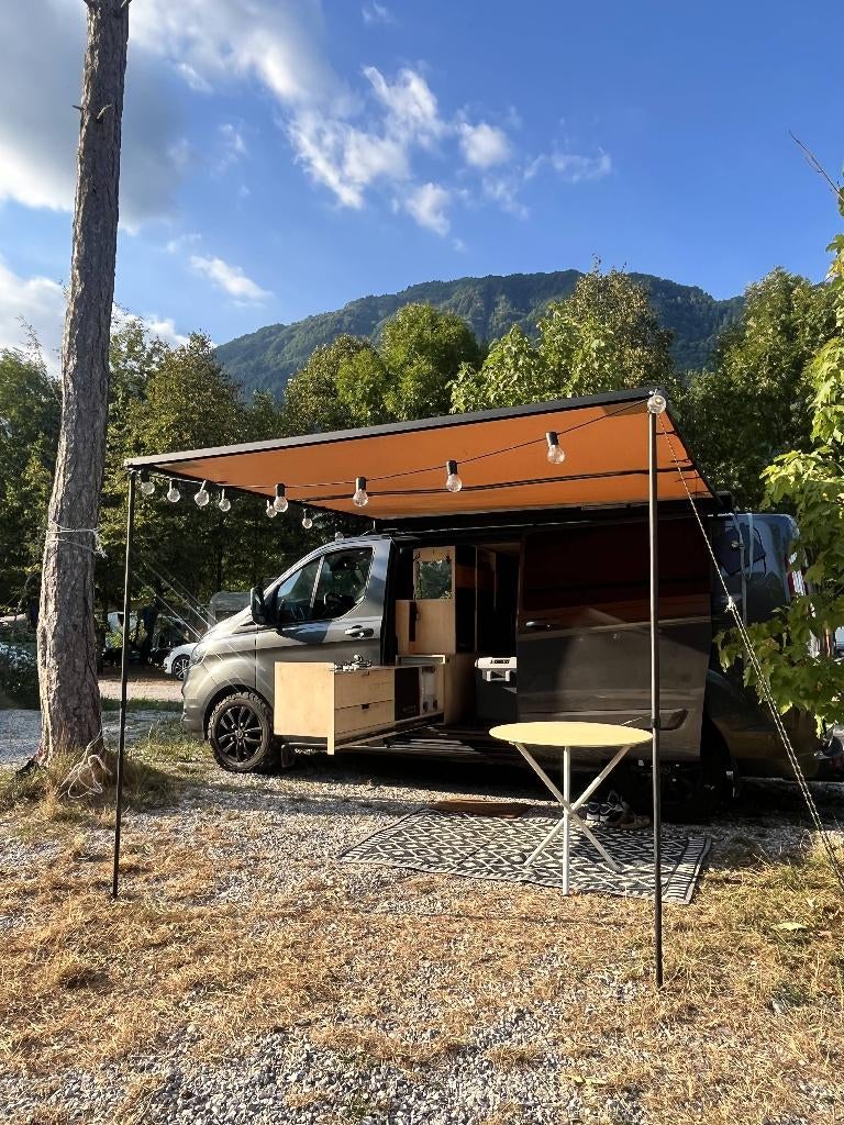 FORD TRANSIT CUSTOM CAMPER, Autos, Ford, Particulier, Transit, Auvent, Diesel, Euro 6, Autre carrosserie, 6 portes, Boîte manuelle