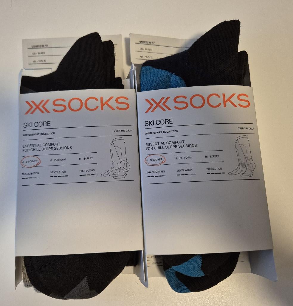 Chaussettes X-Socks Ski Core 45-47 (2 paires), Neuf, Autres marques, Enlèvement ou Envoi, Ski